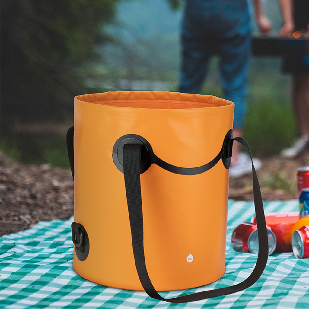 Multifunctional Portable Collapsible Bucket 10L Lightweight Outdoor ...