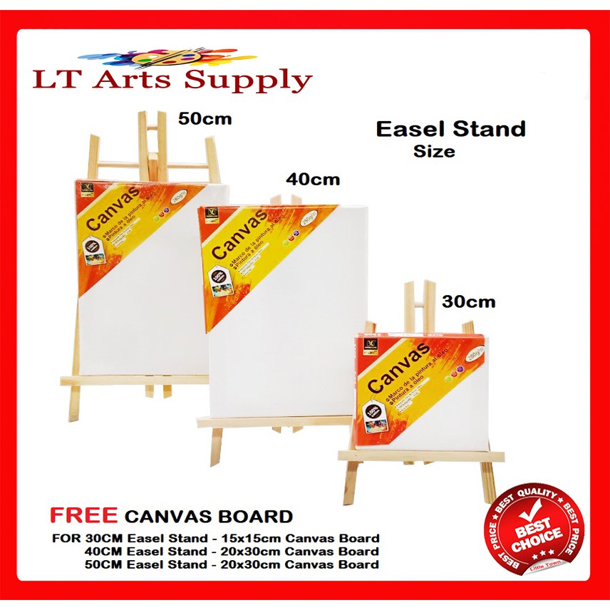 Table Stand Easel Stand with Free Primed Canvas Board | Shopee Philippines