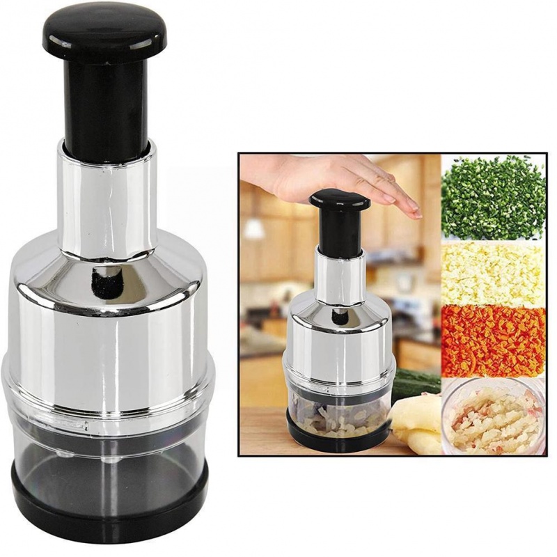 Food Crusher Vegetable Chopper And Dicer Manual Cover Mincer Hand