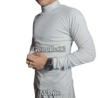 LONGBIDA Turtleneck T-Shirt Men Slim Fit Lightweight Long Sleeve Pullo