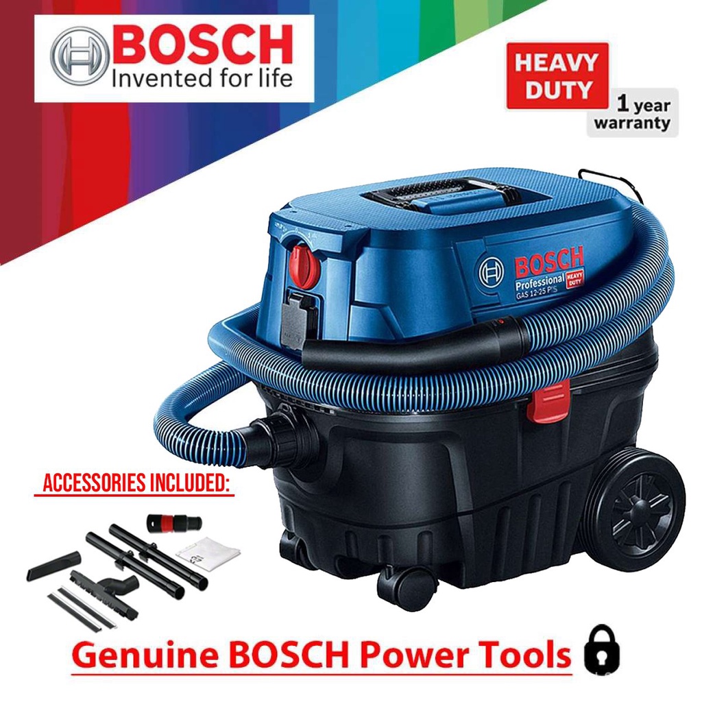Bosch GAS 1225 PL Professional Heavy Duty Vacuum Cleaner Wet/Dry