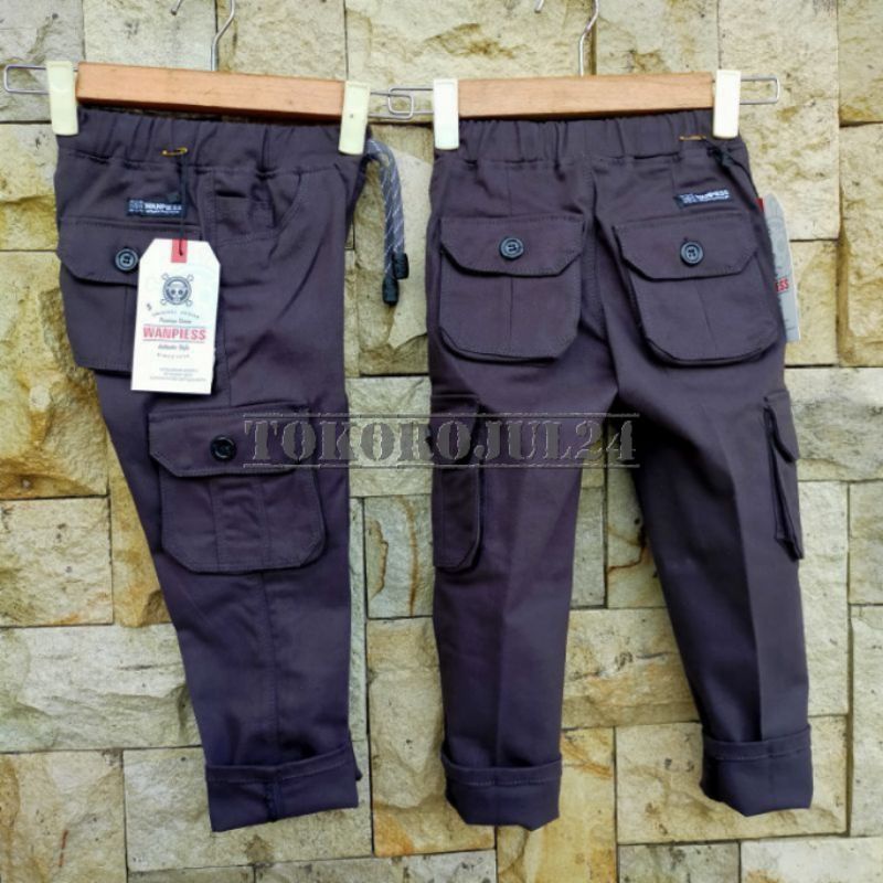Long Cargo Pants For Children Aged 1-7 Years || Twill Stretch PREMIUM ...