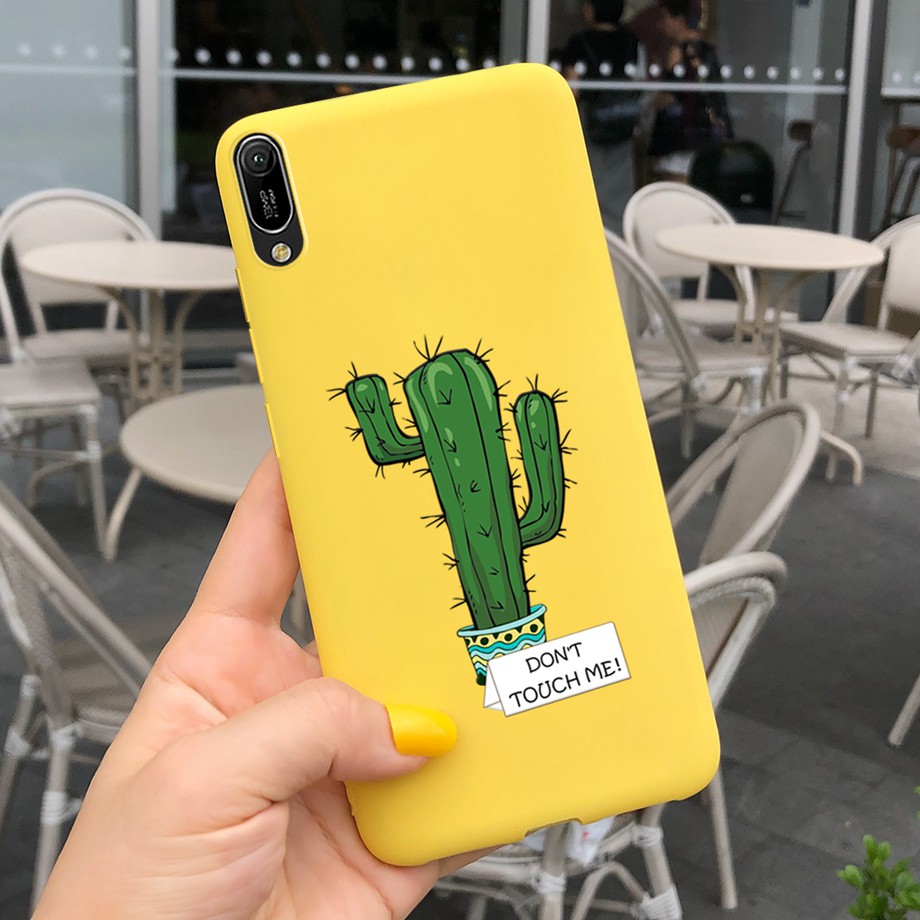 Mixroom Cover Per Huawei Y6 Pro 2019 - Custodia In TPU Morbido Con Fantasia Macarons Colorati