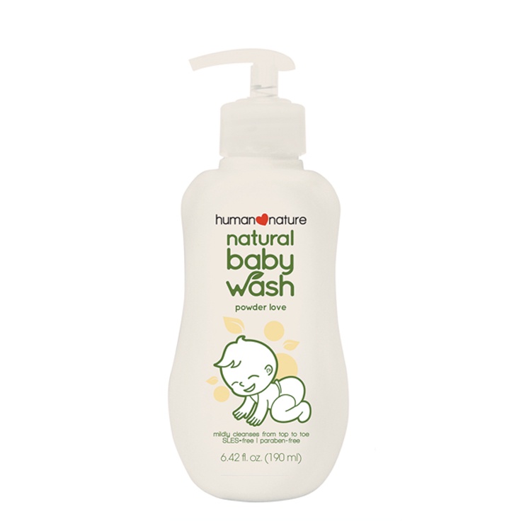 Human Nature Baby Wash Hypoallergenic Mild and Gentle and Paraben Free