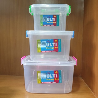 12 Pack Plastic Clear Storage Box Organizer Small Storage