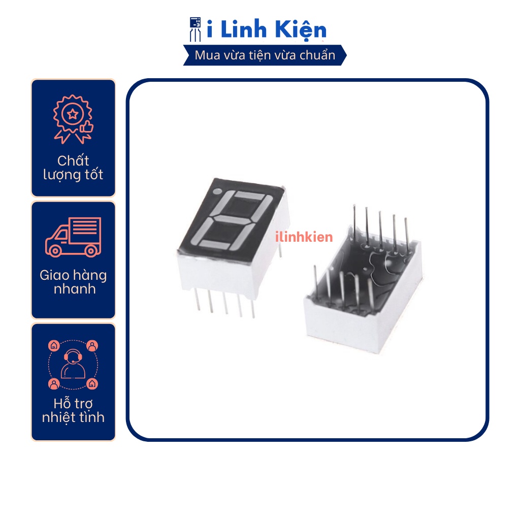 7-segment LED 1 inch 1 digit red | Shopee Philippines
