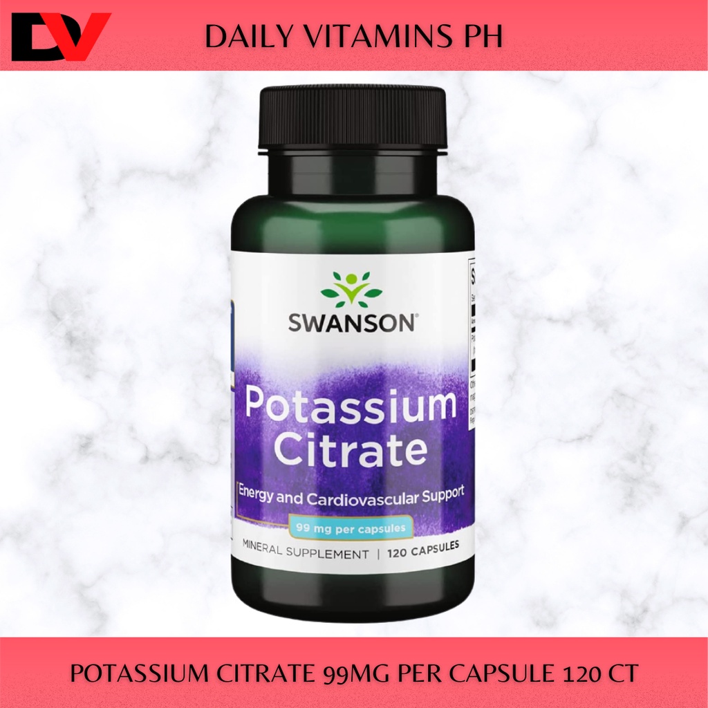 Swanson Potassium Citrate 99 Milligrams 120 Capsules Shopee Philippines