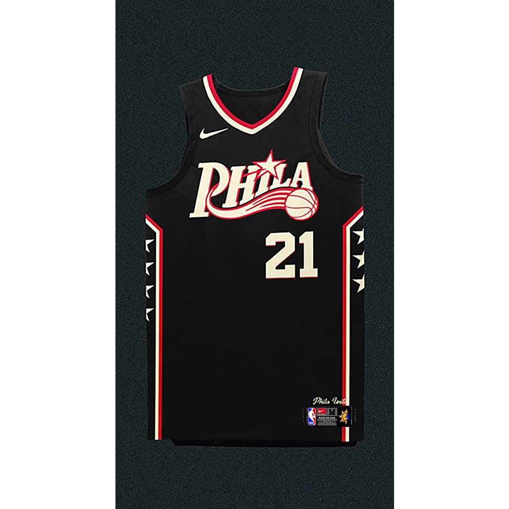 76ERS JOEL EMBIID JERSEY FREE CUSTOMIZE NAME AND NUMBER ONLY | Shopee ...