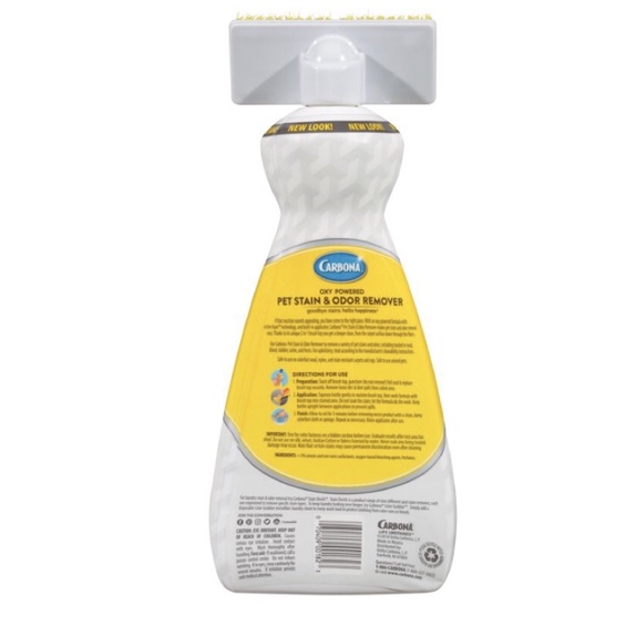 Carbona pet stain remover hotsell