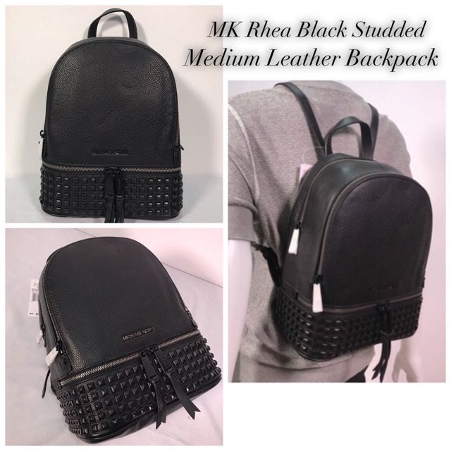 Rhea medium discount studded leather backpack