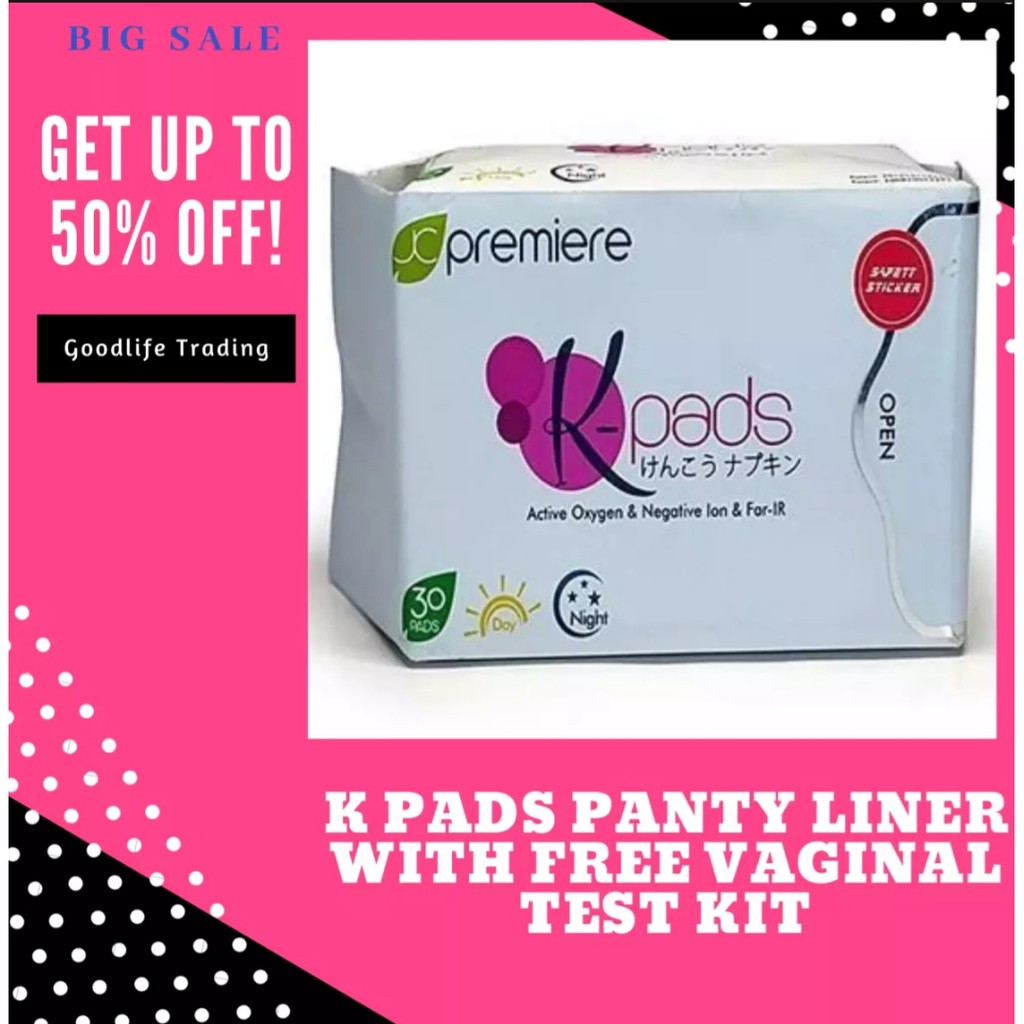 K Pads Panty Liner Authentic JC Premiere Products with Active Oxygen
