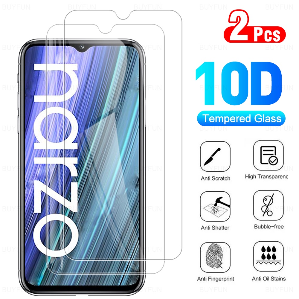 2pcs full cover tempered glasses for realmi realme narzo 50a narzo50 50