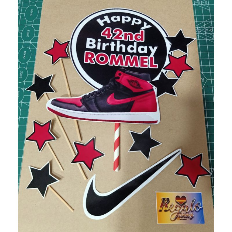 NIKE SHOES CAKE TOPPER FOR BIRTHDAY | Shopee Philippines