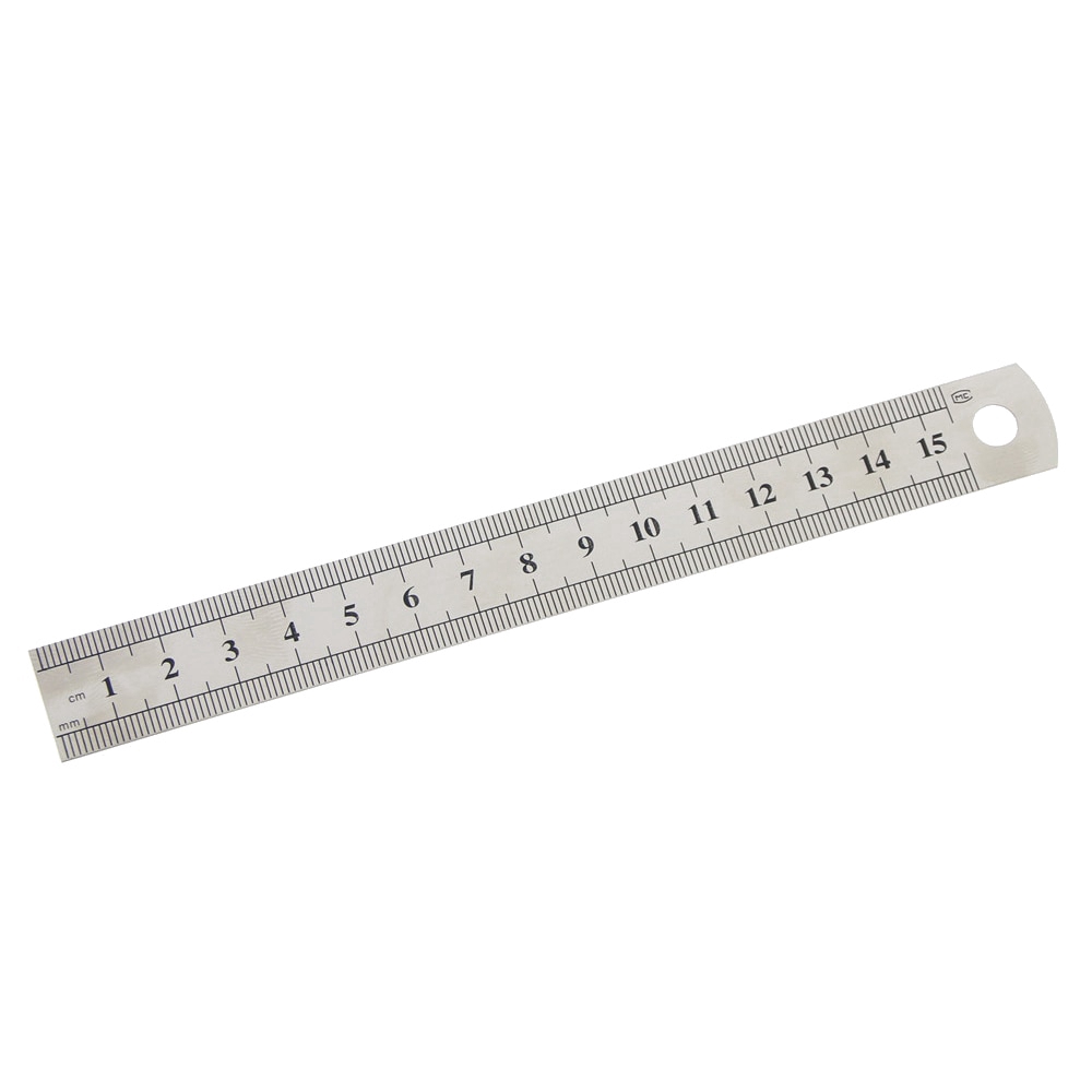 15cm Sewing Foot Sewing Stainless Steel Metal Straight Ruler Ruler Tool Precision Double Sided Measuring Tool Shopee Philippines