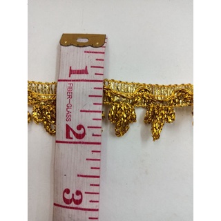 Metallic gold lace trimmings per yard