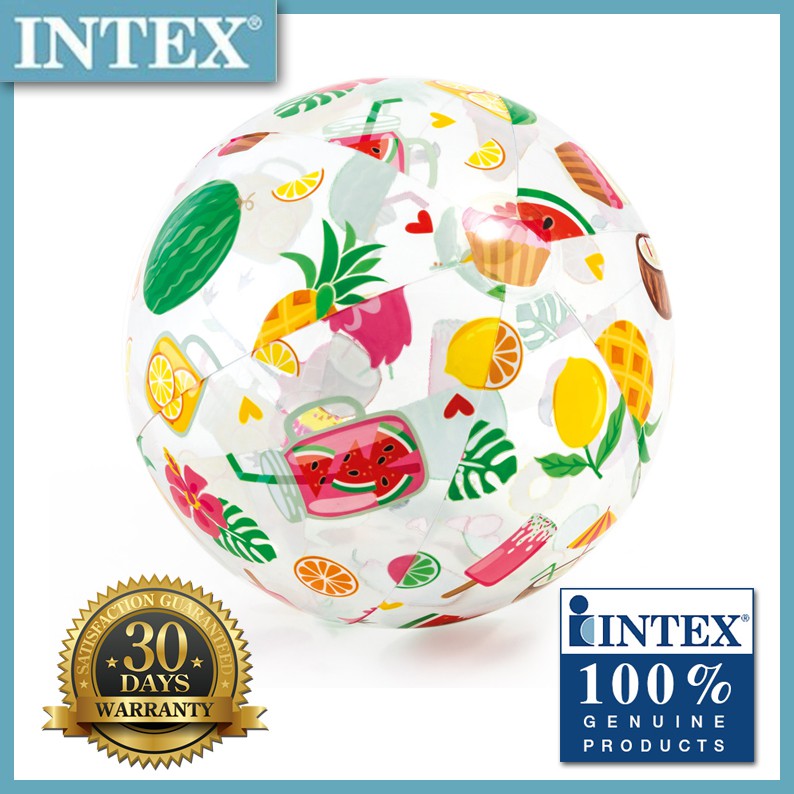 Intex 59040 Beach Ball (20'') Novelty Delights, | Shopee Philippines