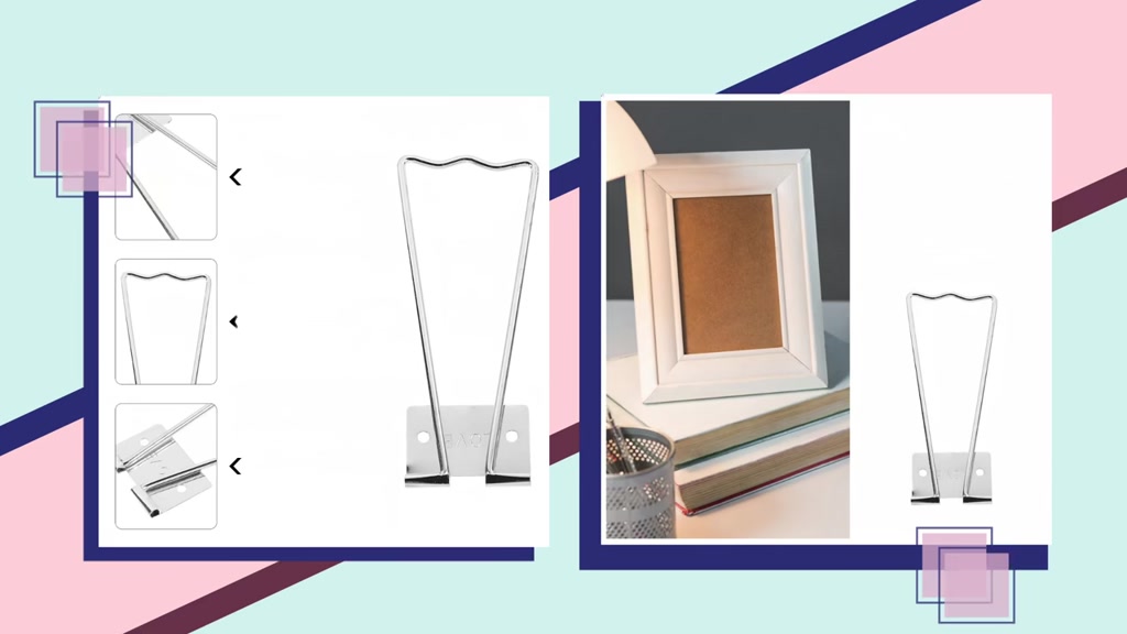 10pcs Metal Photo Frame Backs Rack Photo Frame Pedestal Holder Display ...