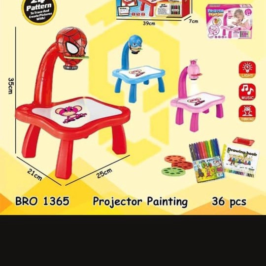 Toy PROJECTION DRAWING TABLE Learning TABLE DRAWING PROJECTION Lamp ...