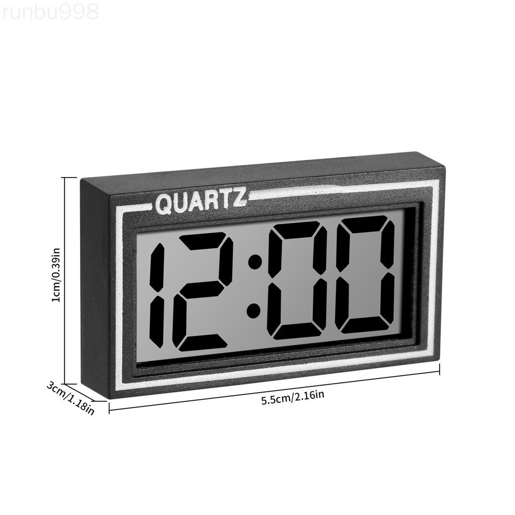 Promotional SpotBlack Digital LCD Table Car Clock Dashboard Desk Date