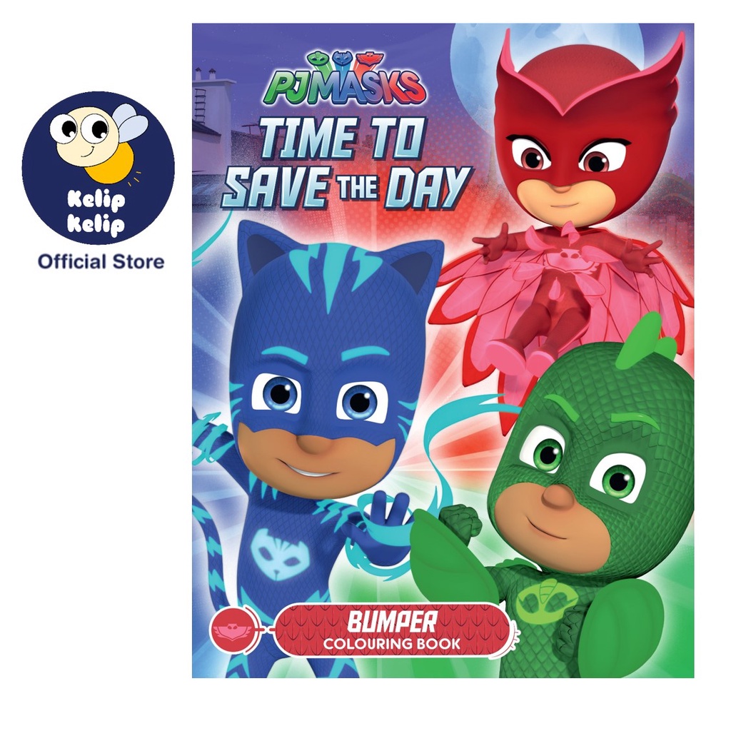 PJ Masks Time to Save the Day Bumper Colouring Book for Kids With 96