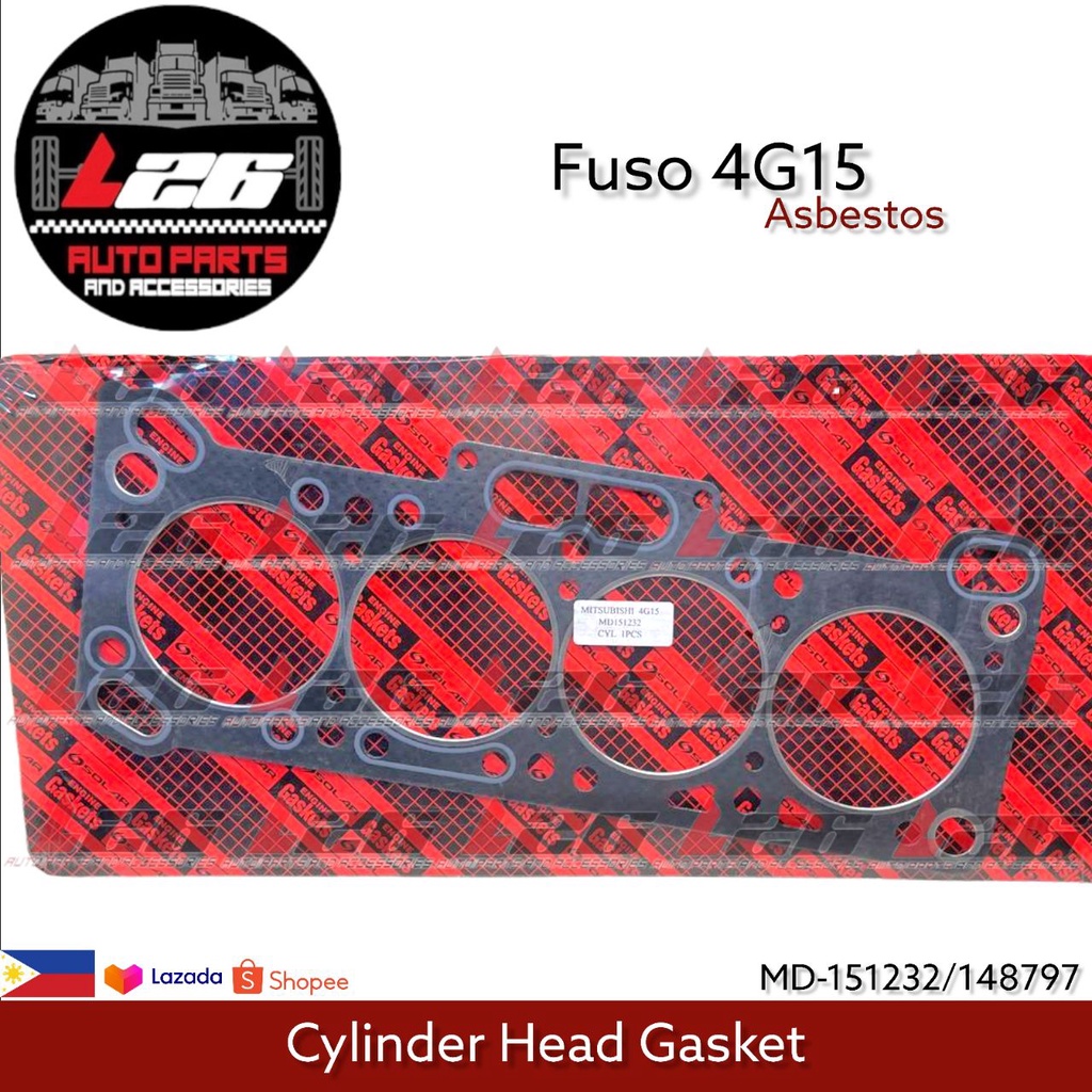 Fuso 4G15 Cylinder Head Gasket MD151232/148797 Asbestos Shopee
