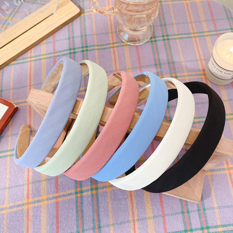 Korea Gentle Headband Color Sponge Wide Hair Band | Shopee Philippines