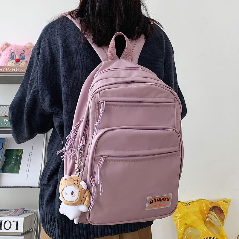 Student Simple Large-capacity School Bag Backpack Computer Bag | Shopee ...