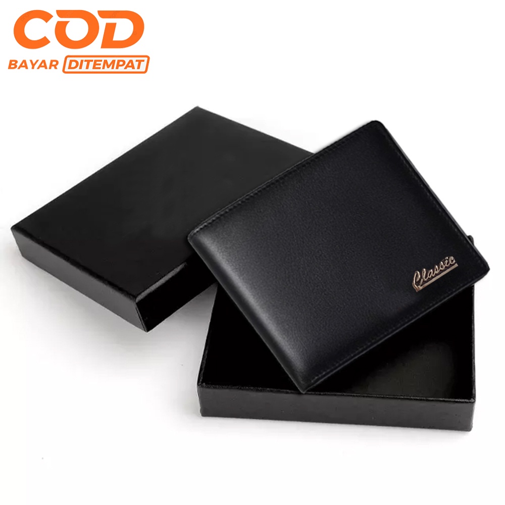 Classic Synthetic Leather Wallet Men Wallet Folding Men's Wallet Men's ...