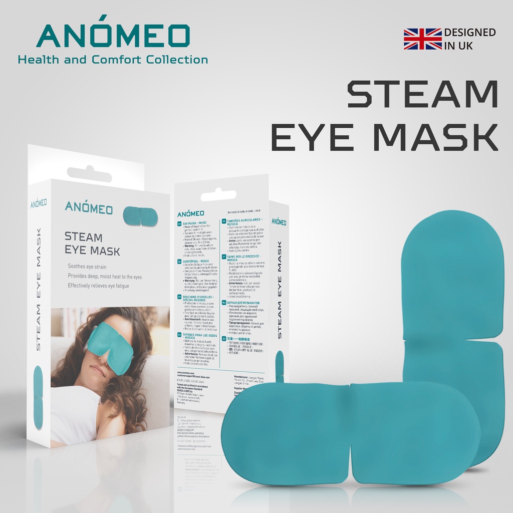 Anomeo Steam Eye Mask Self Steaming Eye Mask for Tired Eyes - 5 pcs ...