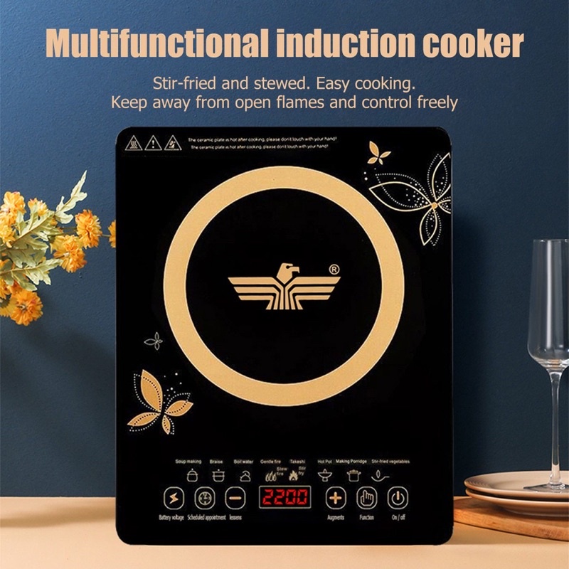 Smart induction cooker 2200W high firepower household multi-function ...