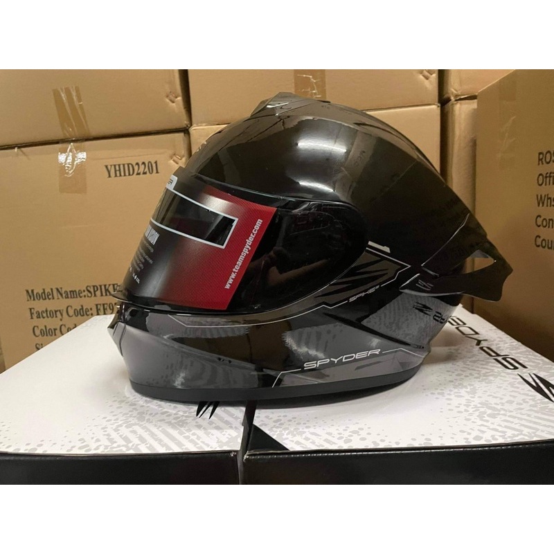 Spike2 Spyder Helmet With spoiler- FREE EXTRA LENS Shopee