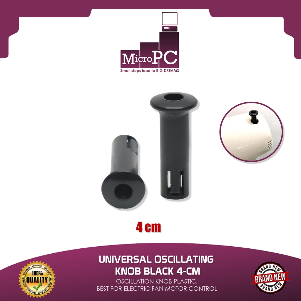 UNIVERSAL OSCILLATING KNOB BLACK 4CM, OSCILLATION KNOB PLASTIC, BEST FOR ELECTRIC FAN MOTOR