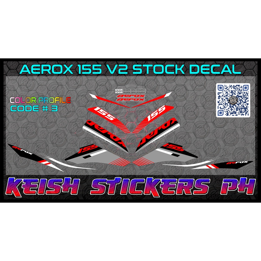 Stock Decal for Yamaha Aerox 155 001 | Shopee Philippines