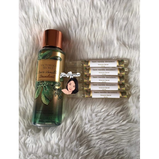 Victoria's Secret 10ml BARE VANILLA Classc Shimmer Decadent La