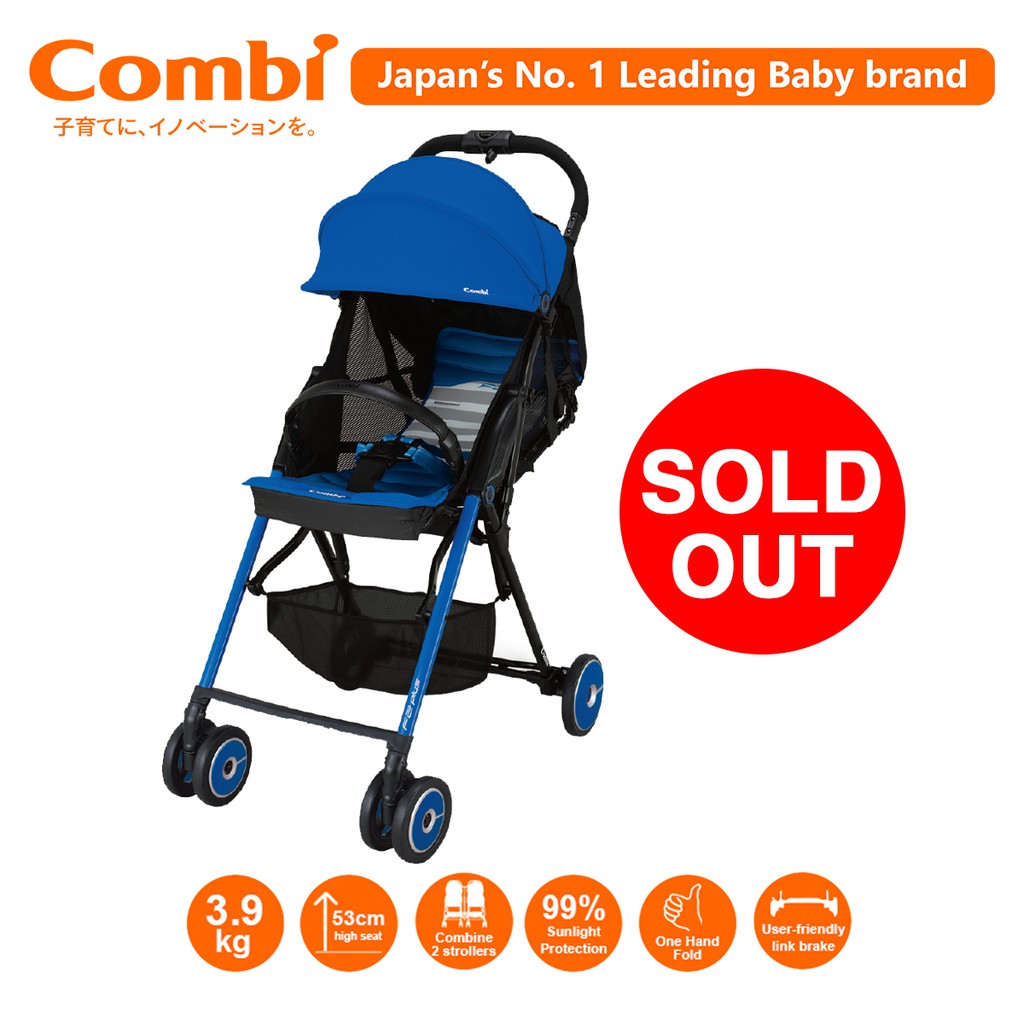 Combi F2 Plus AF Stroller Pacific Blue Shopee Philippines