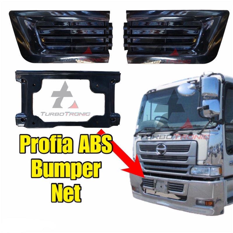 HINO PROFIA ABS Bumper Cover Bumper Net(3 pcs) | Shopee Philippines