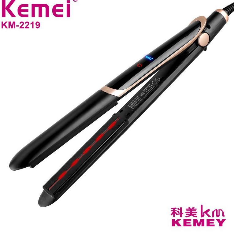 When Kemei KM2219 Ceramic Infrared Hair Straightener Tool., Shopee