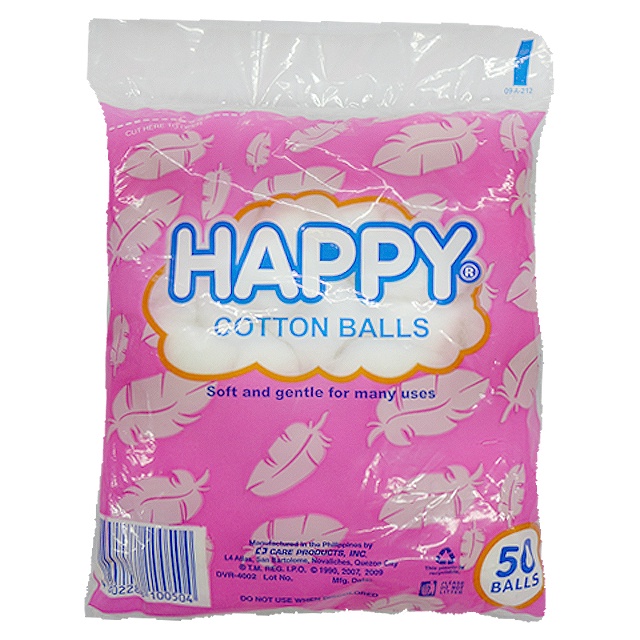 Happy Cotton Balls 50 Pieces Shopee Philippines