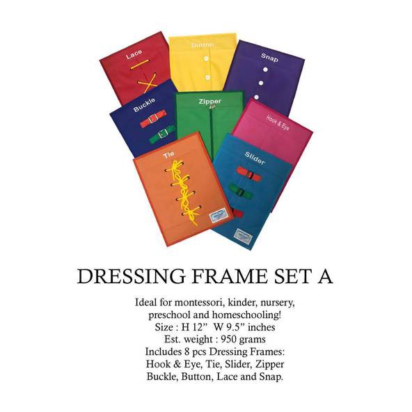 MONTESSORI DRESSING FRAME SET A | Shopee Philippines