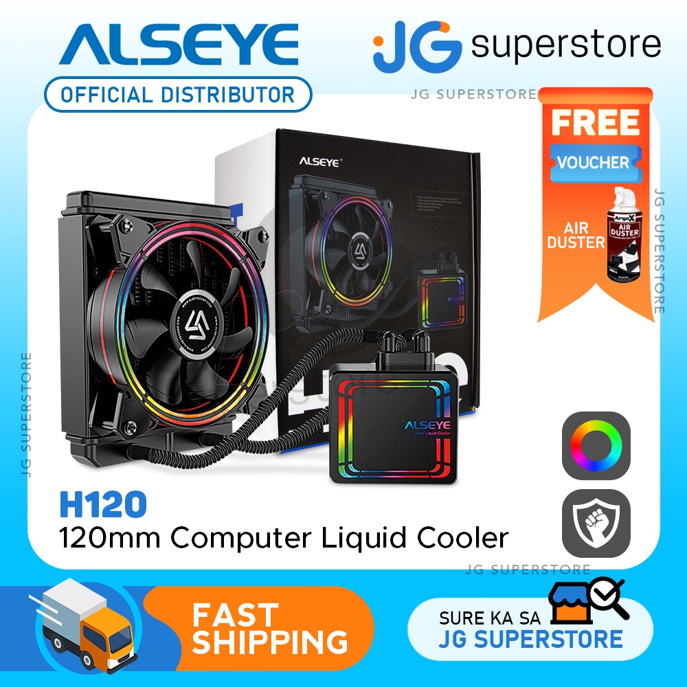 Alseye Halo H120 - 120MM AiO Liquid Cooling PWM Capable Fan for Desktop ...