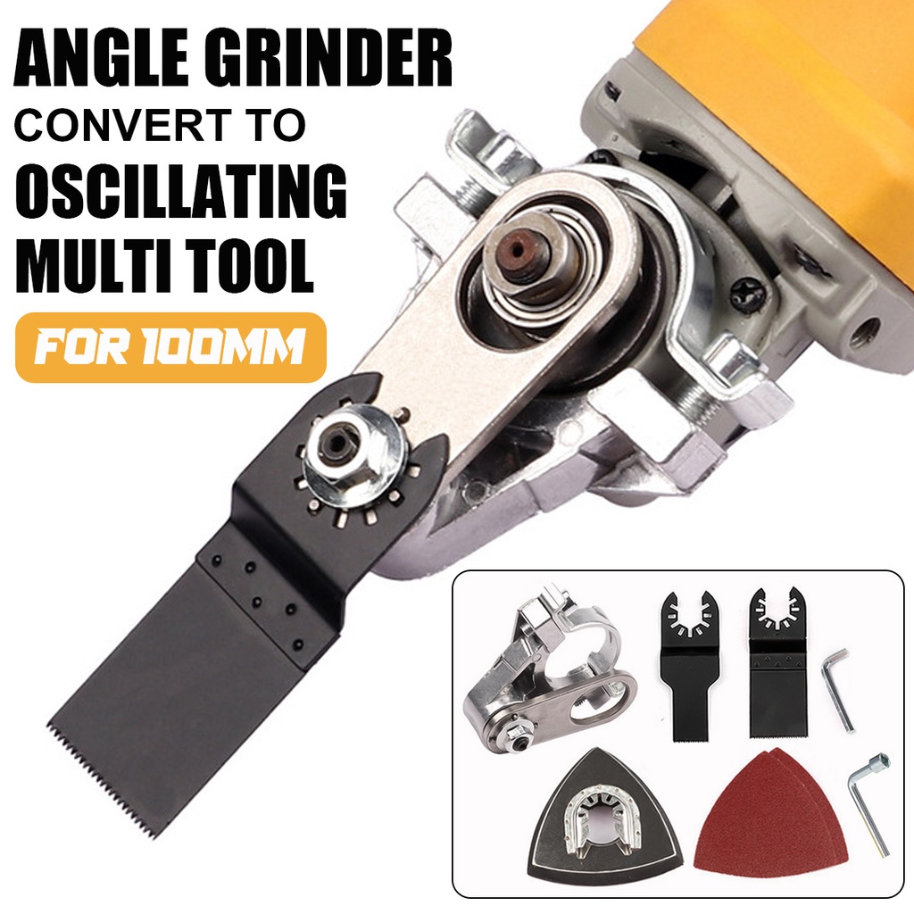 100mm Cordless Angle Grinder Oscillating Multi Conversion Tool Head Set ...