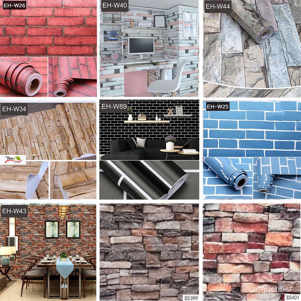 EHOME wallpaper bricks sticker PVC waterproof Adhesive wall paper