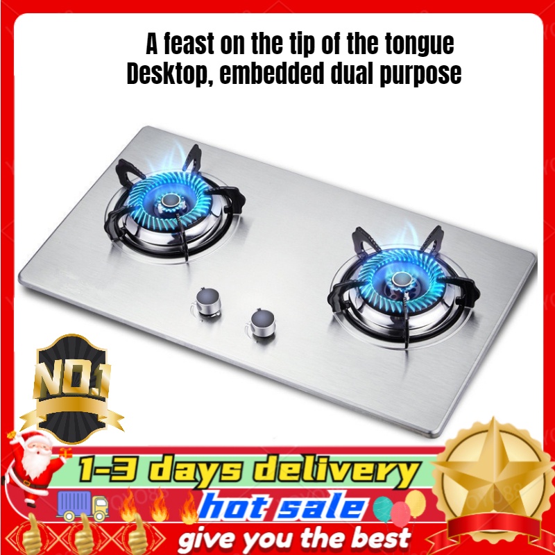 Gas Stove Embedded Natural Gas Liquefied Gas Stainless Steel Large Gas