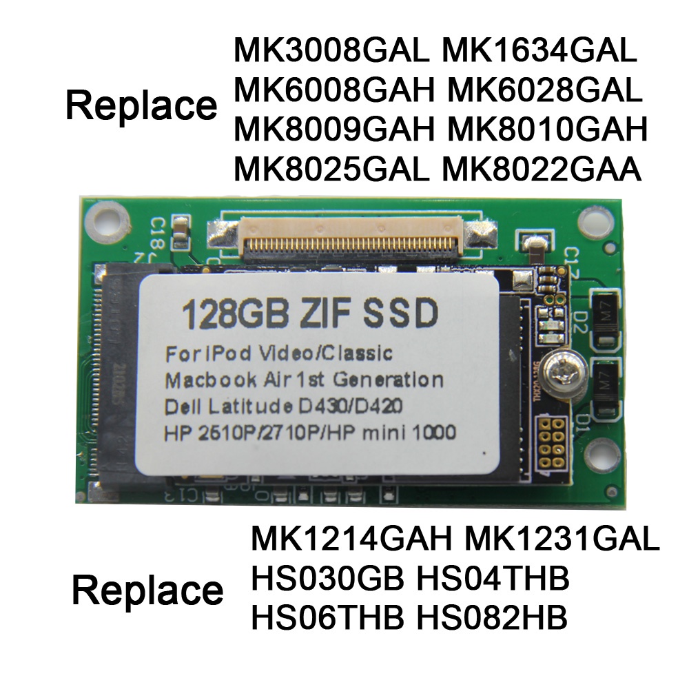 NEW 128GB 256GB 512GB ZIF CE SSD Upgrade MK8022GAA MK1231GAL