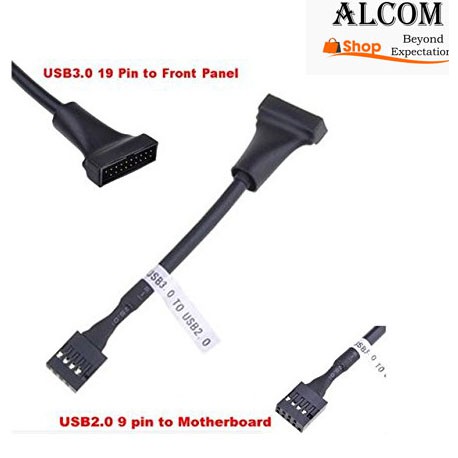Motherboard USB 3.0 20 Pin Male To USB 2.0 9 Pin Female Adapter Cable – 1:1, China