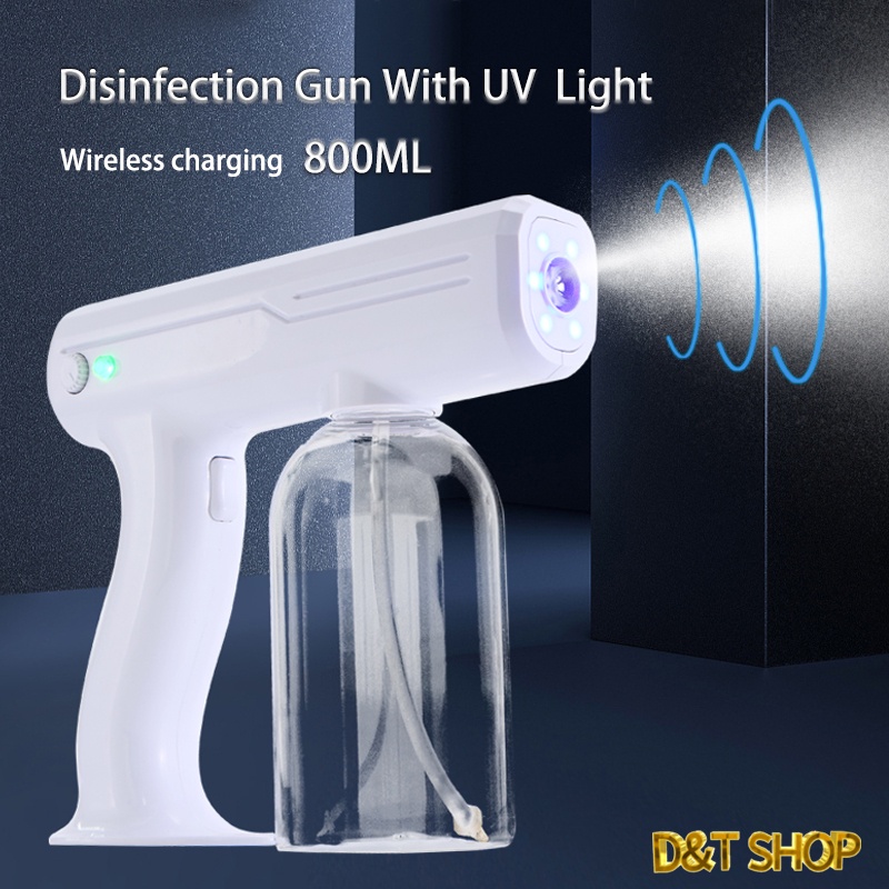 Wireless Bluray Nano Sprayer Disinfection Gun 800ML disinfect Atomization Disinfectant Spray