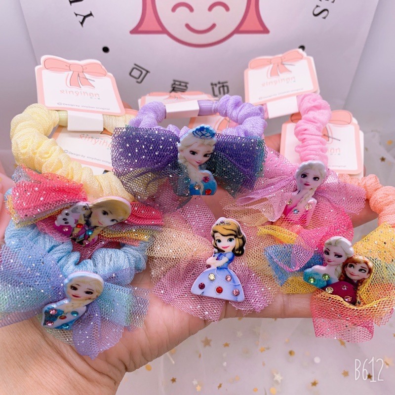 Stok Frozen Sofia Princess Lace Rubberband Hair Tie . | Shopee Philippines