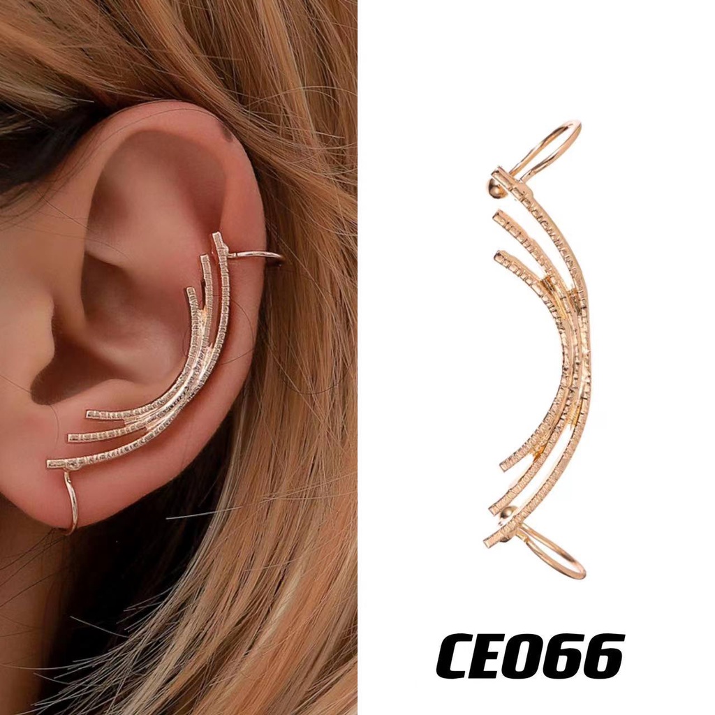 Maii 2021 Ear Clip Korean Ins Hot One Side Ear Cuff Earrings for Women Earcuff 1 side