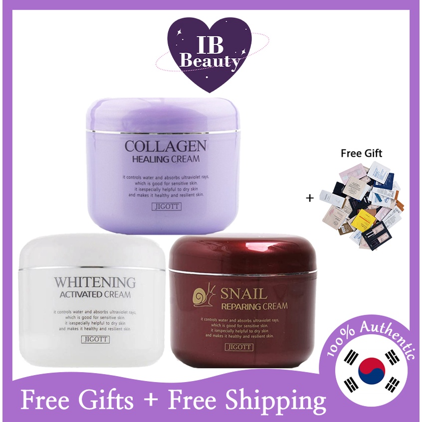 [JIGOTT] Whitening Activated / Snail Repairing / Collagen Healing Cream ...