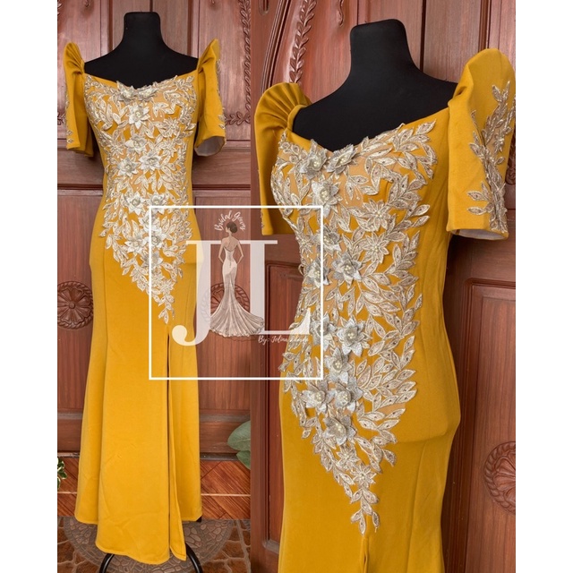 Filipiniana long gown/women dress/formal attire | Shopee Philippines